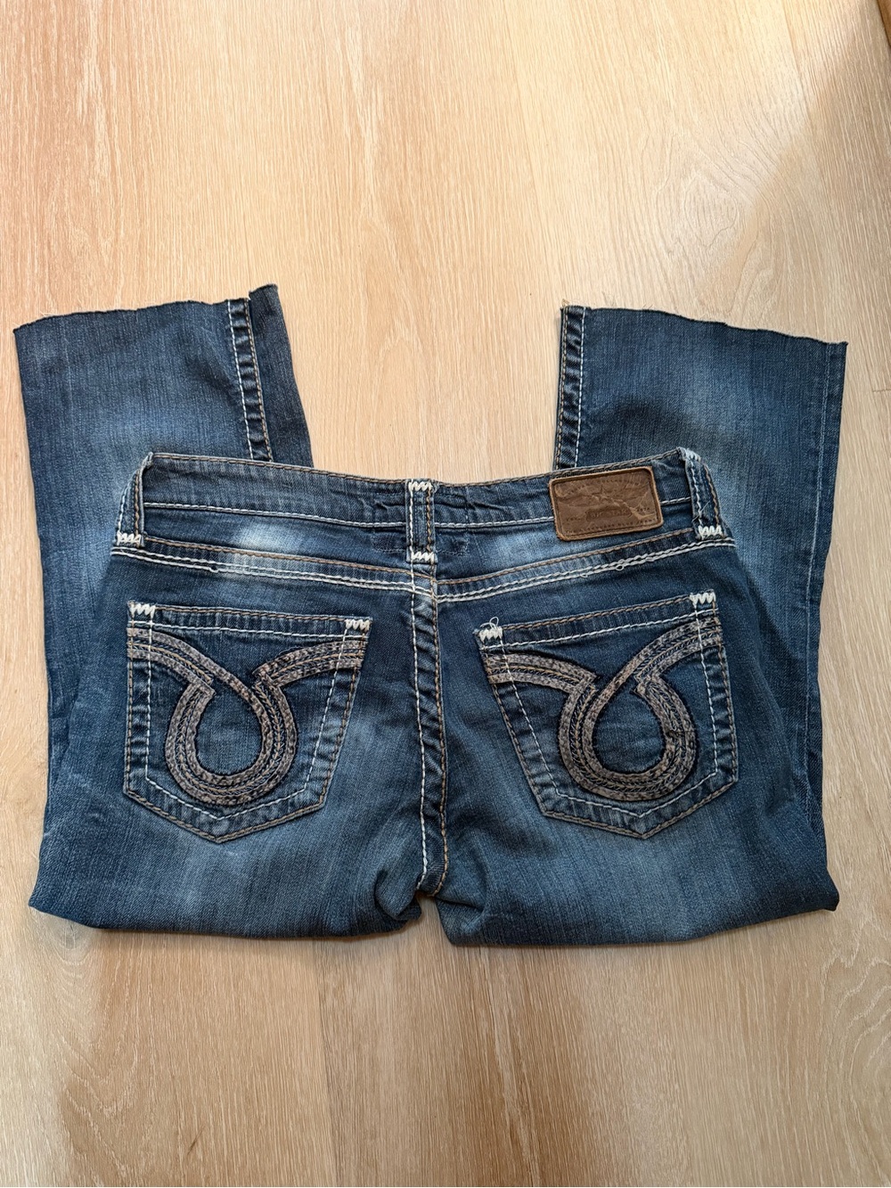 Big Star Women's Blue Bootcut Jeans with Embroidered Back Pockets